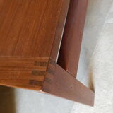 Corner table and 2-1 chairs Gjerlov and Lind MODULINE Series 175, Original numbered, signed from 60th
