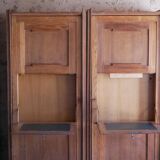 Pair of twin secretary cabinets