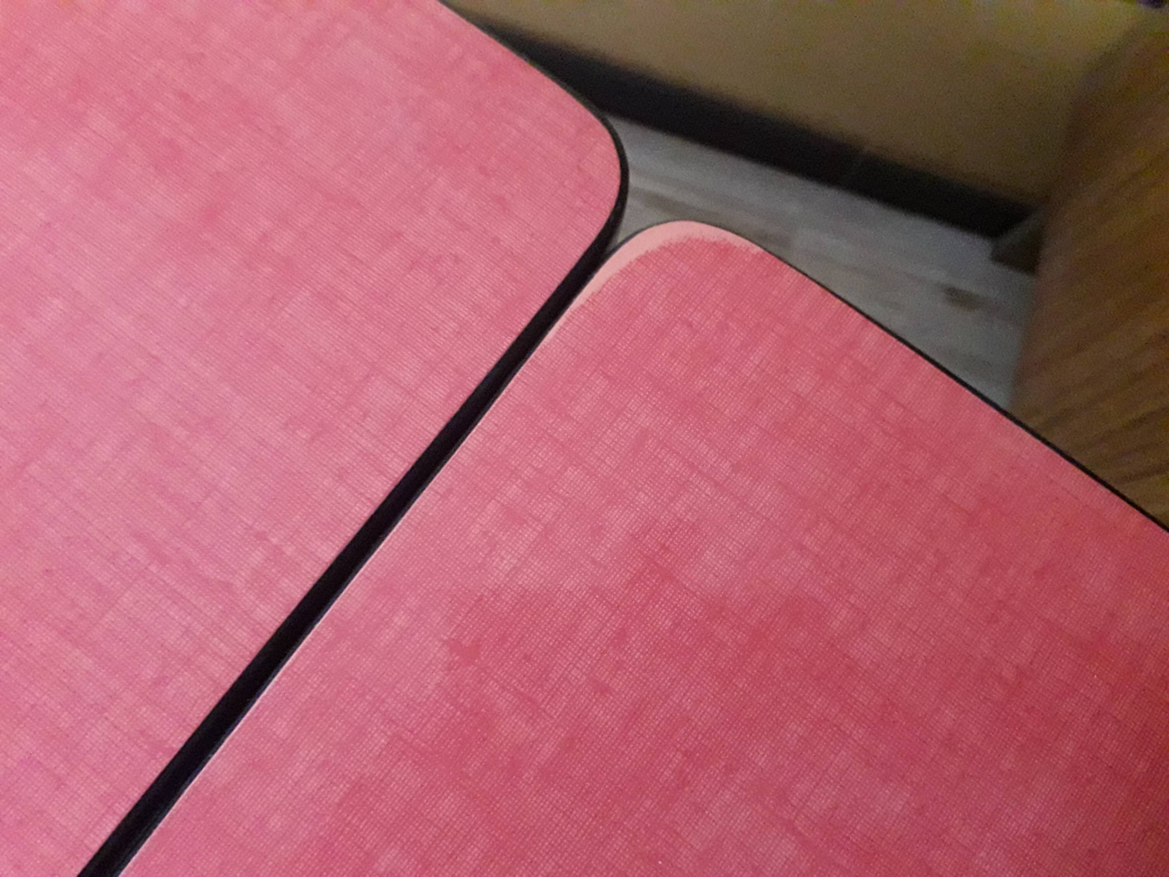 Table en formica rouge vintage
