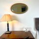 Miroir artd éco ovale doré 60 x 36 cm