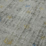Handmade oriental 1980s 268 cm x 365 cm grey wool carpet