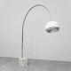 Harvey Guzzini vintage modernist arc floor lamp from the 1970s.