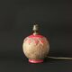 Art Deco ceramic table lamp base with red patterns, 1920s/30s.