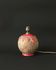 Art Deco ceramic table lamp base with red patterns, 1920s/30s.