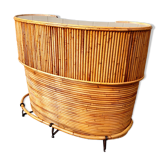 Vintage Bamboo Tiki Cocktail Bar