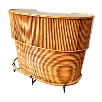Vintage Bamboo Tiki Cocktail Bar