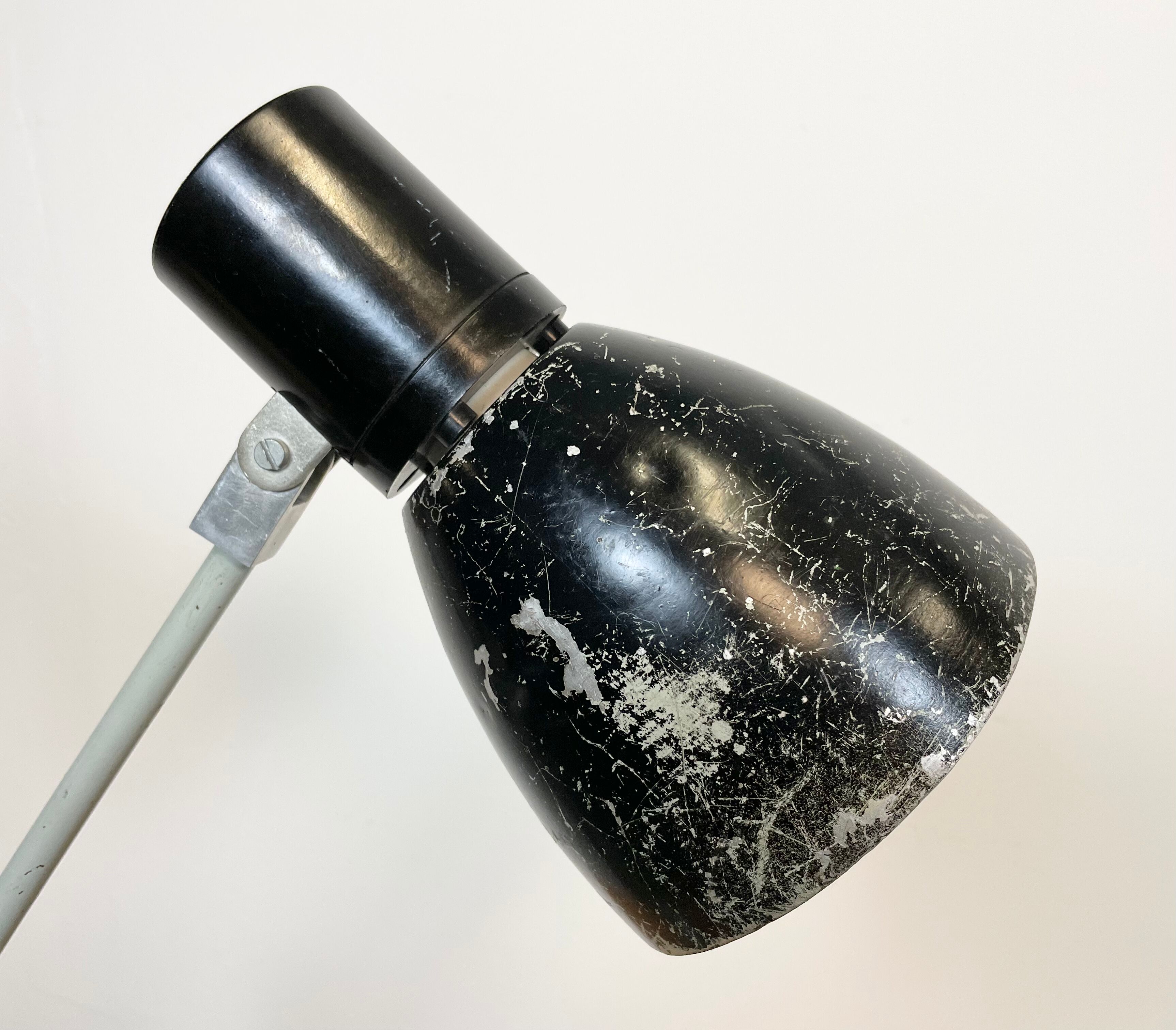 Black Industrial Table Lamp from Elektrosvit, 1970