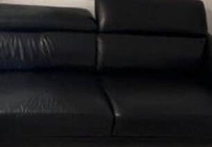 Leather corner sofa
