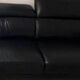 Leather corner sofa