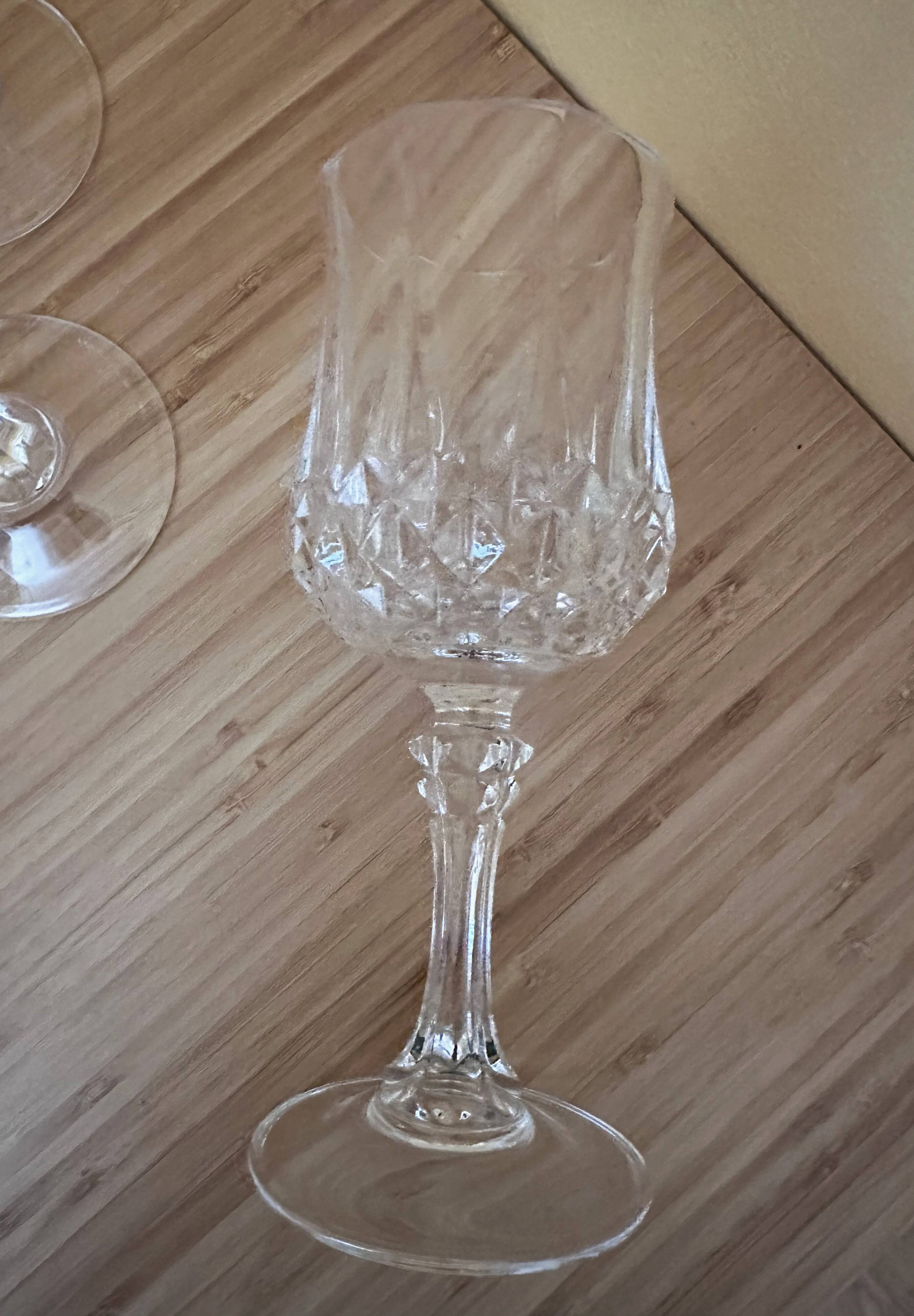 11 glasses 16 cl "Lonchamp" Cristal d'Arques Vintage