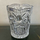Cut crystal ice bucket