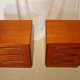Pair of Scandinavian G Plan teak bedsides