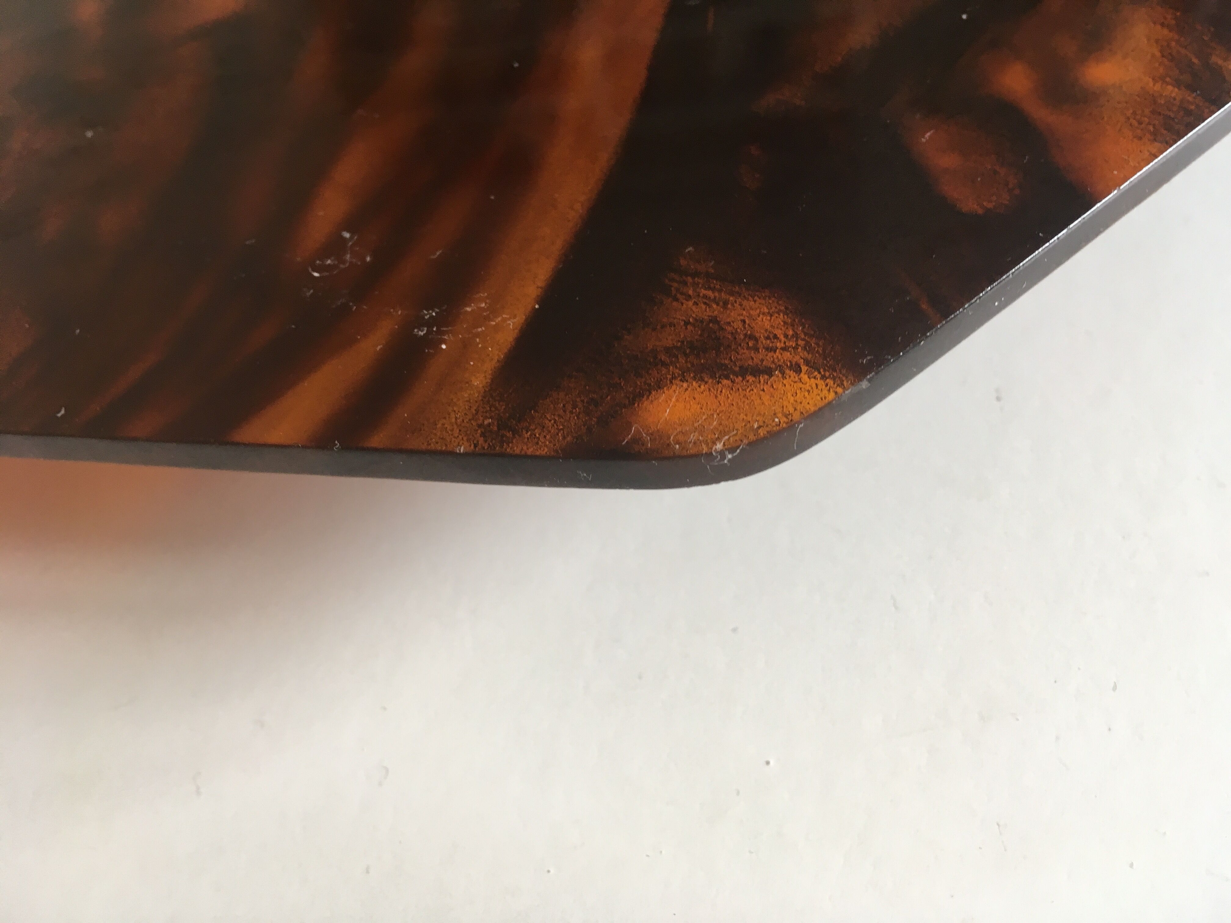 XL tray in lucite scale 1970 Pompidou era