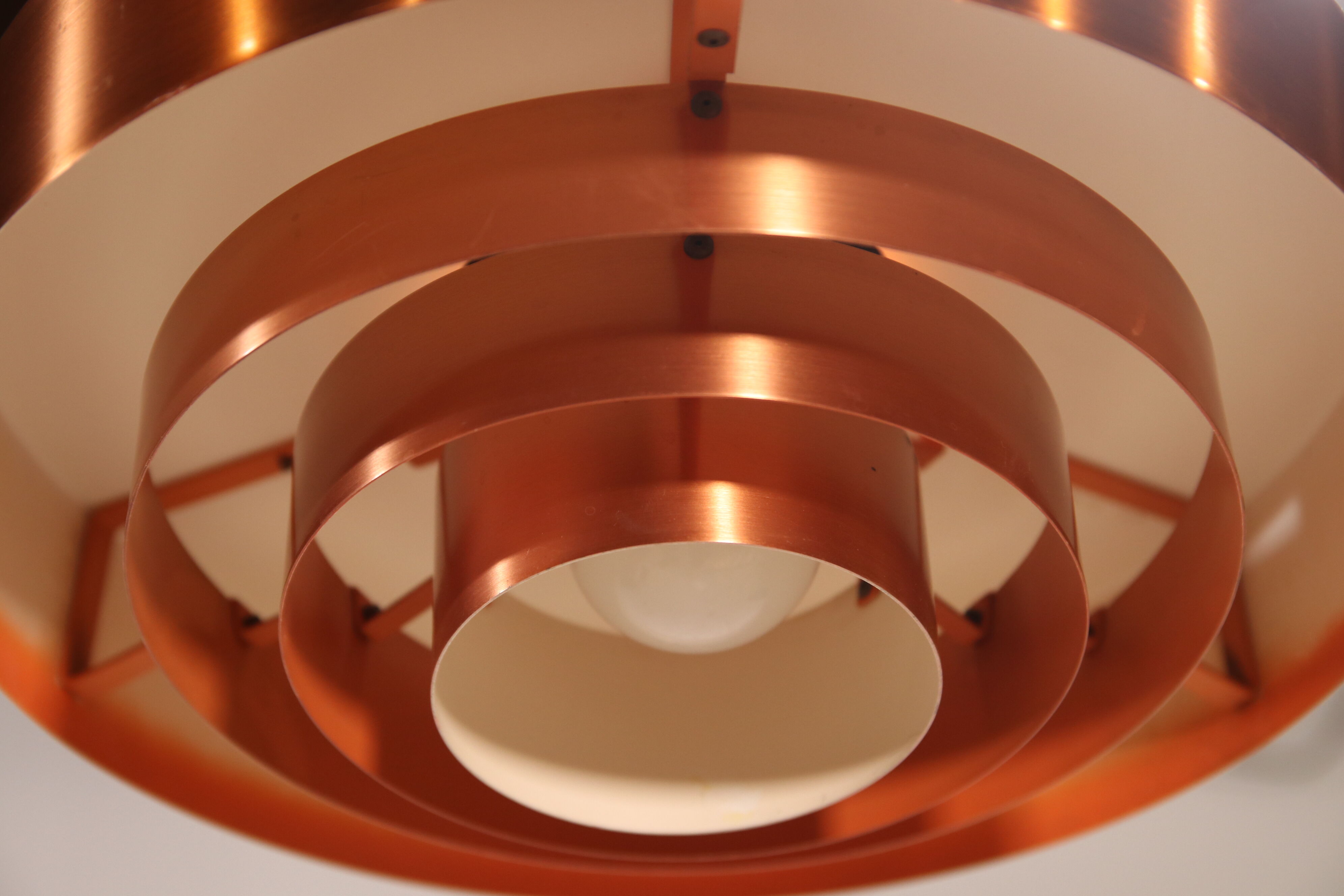 Jo Hammerborg Copper Roulet pendant lamp for Fog and Morup