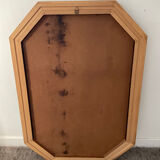 Vintage wooden mirror and beveled mirror