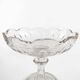 Biedermeier compote, transparent crystal, Czechia, 19th century