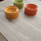 3 vintage typperware egg cups