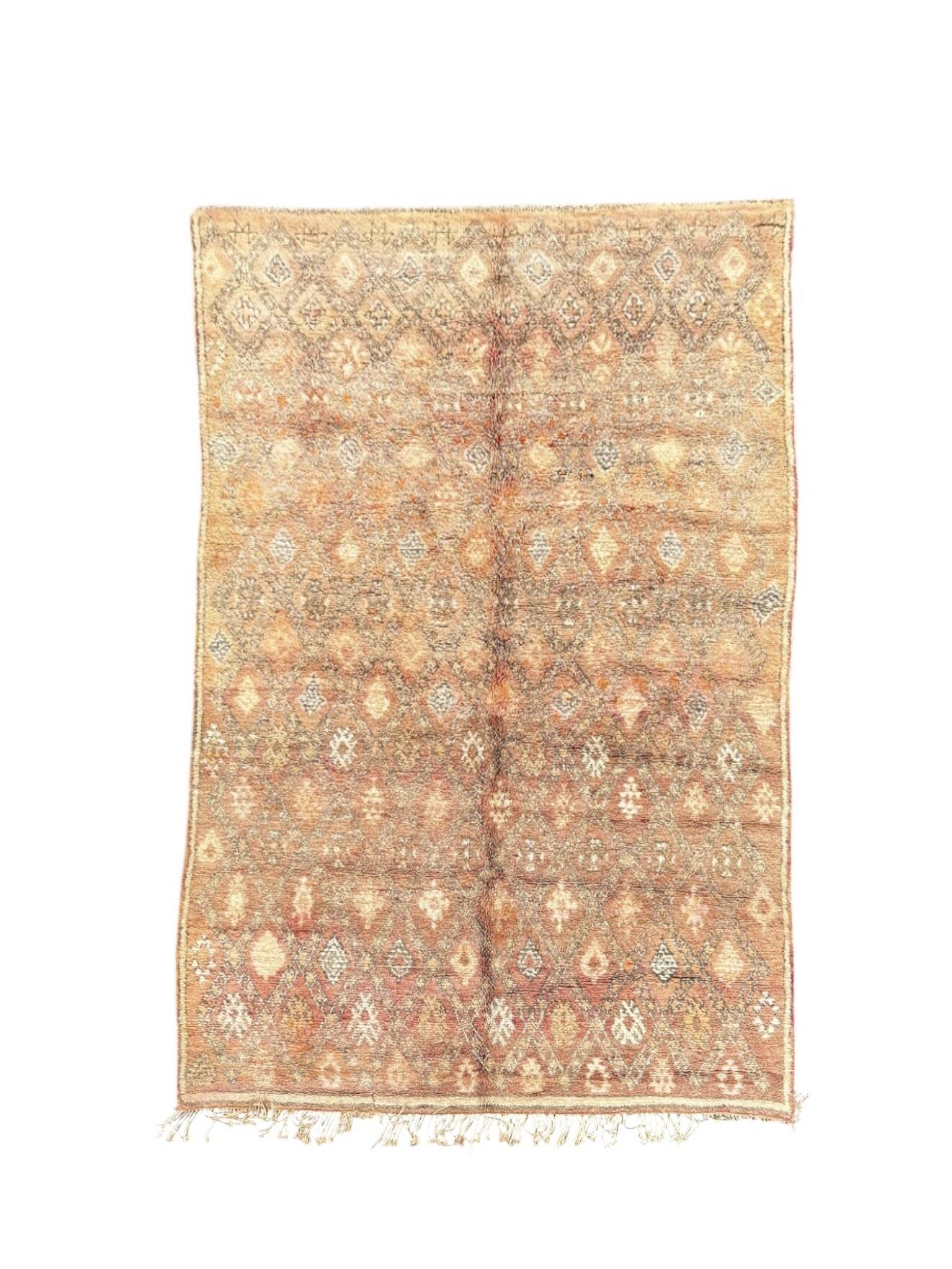 Bohemian Chic Moroccan Handcrafted Wool Rug