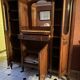 Large art deco sideboard with marble top and mirror