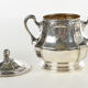 Silver metal tea set