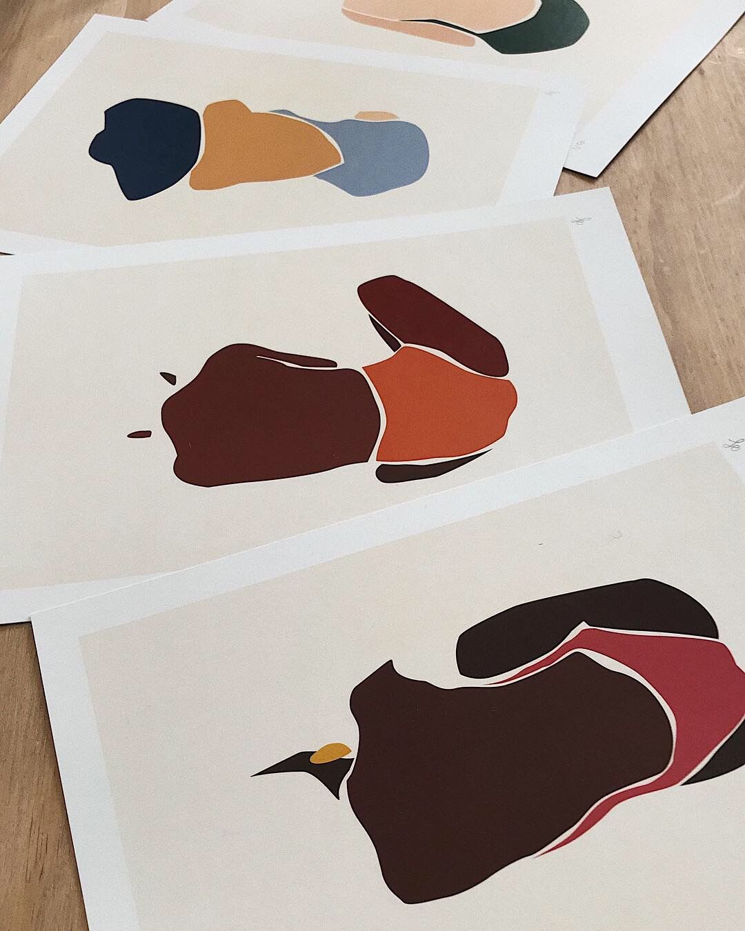 Les Baigneuses illustration, A4