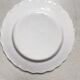 Lots of 6 white plates - Early 20th century decorated with stencil
