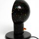 Pair of large 1980s Italian table lamps made of colorful multi-layer Murano