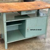 Establishment iron tray wood panel, as it stands