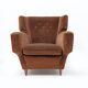 Melchiorre Bega Italian Mid-Century Velvet Armchairs, 1950s, Pair