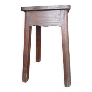 tabouret vintage en bois
