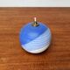 Mid-century studio pottery oil lamp by Karsten Nielsen for KN Keramik, 1960s.
