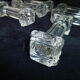 Set of 10 crystal knife holders Column shape identical to Baccarat