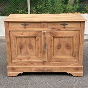 18th-century stripped buffet in solid walnut