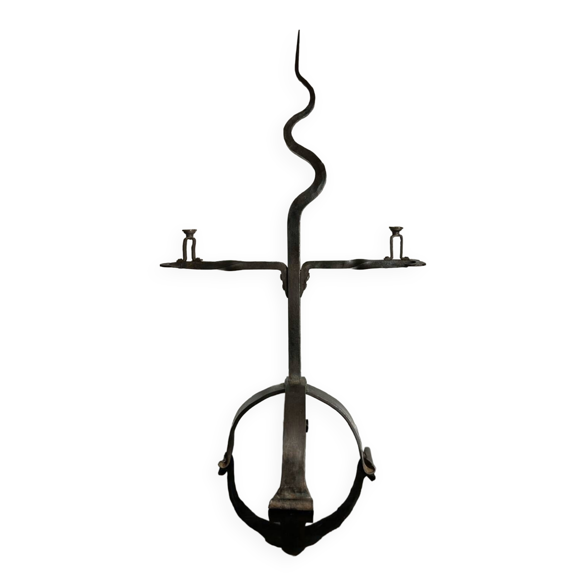Grand chandelier brutaliste années 60