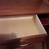 Vintage teak chest of drawers with compass legs