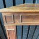 Front or frame or facade of fireplace of the nineteenth century in walnut wood carved by hand.