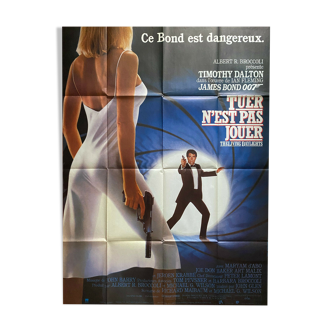 Original movie poster "Killing is not playing" James Bond 120x160cm 1987