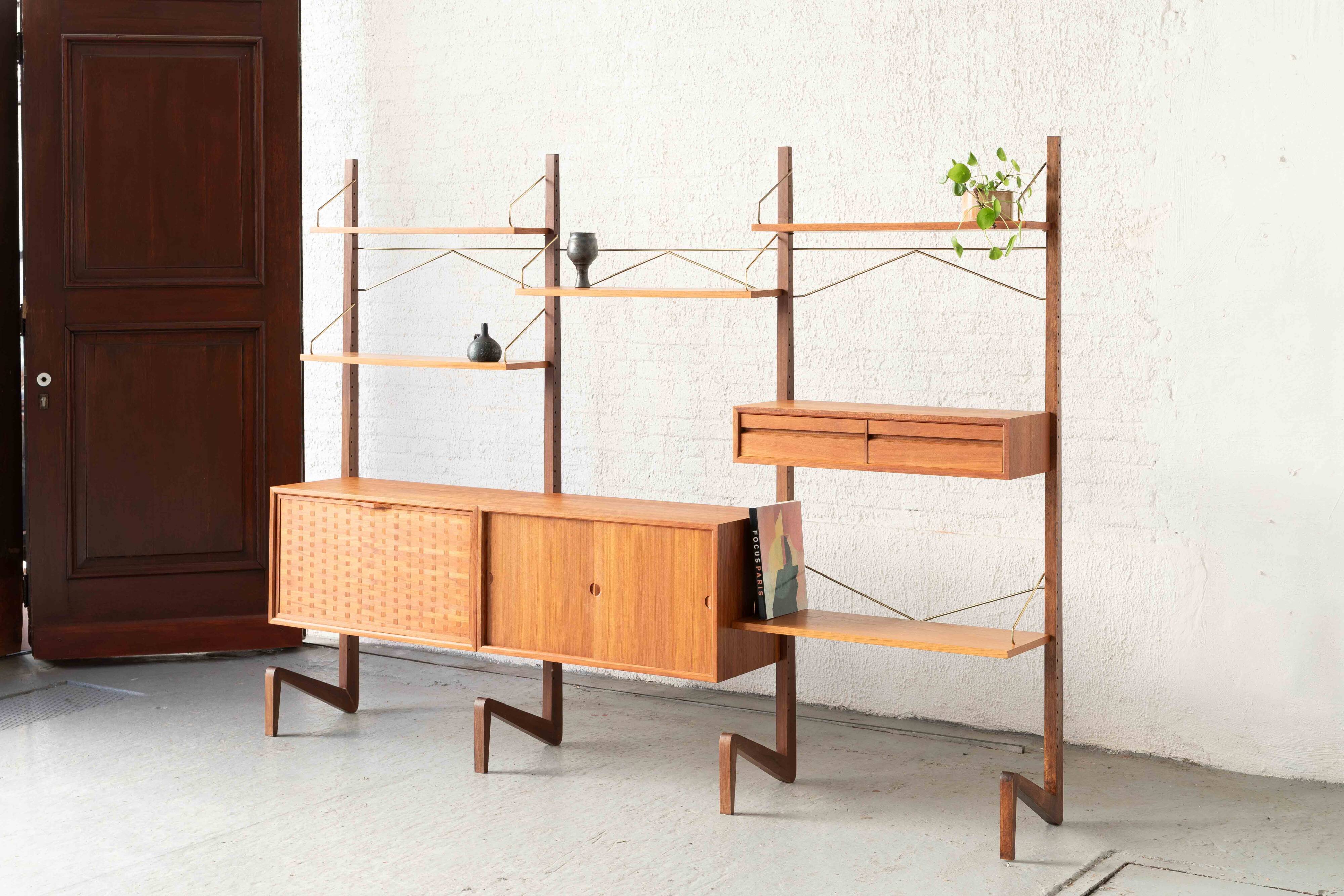 Freestanding wall unit by P. Cadovius, Denmark, 1960's