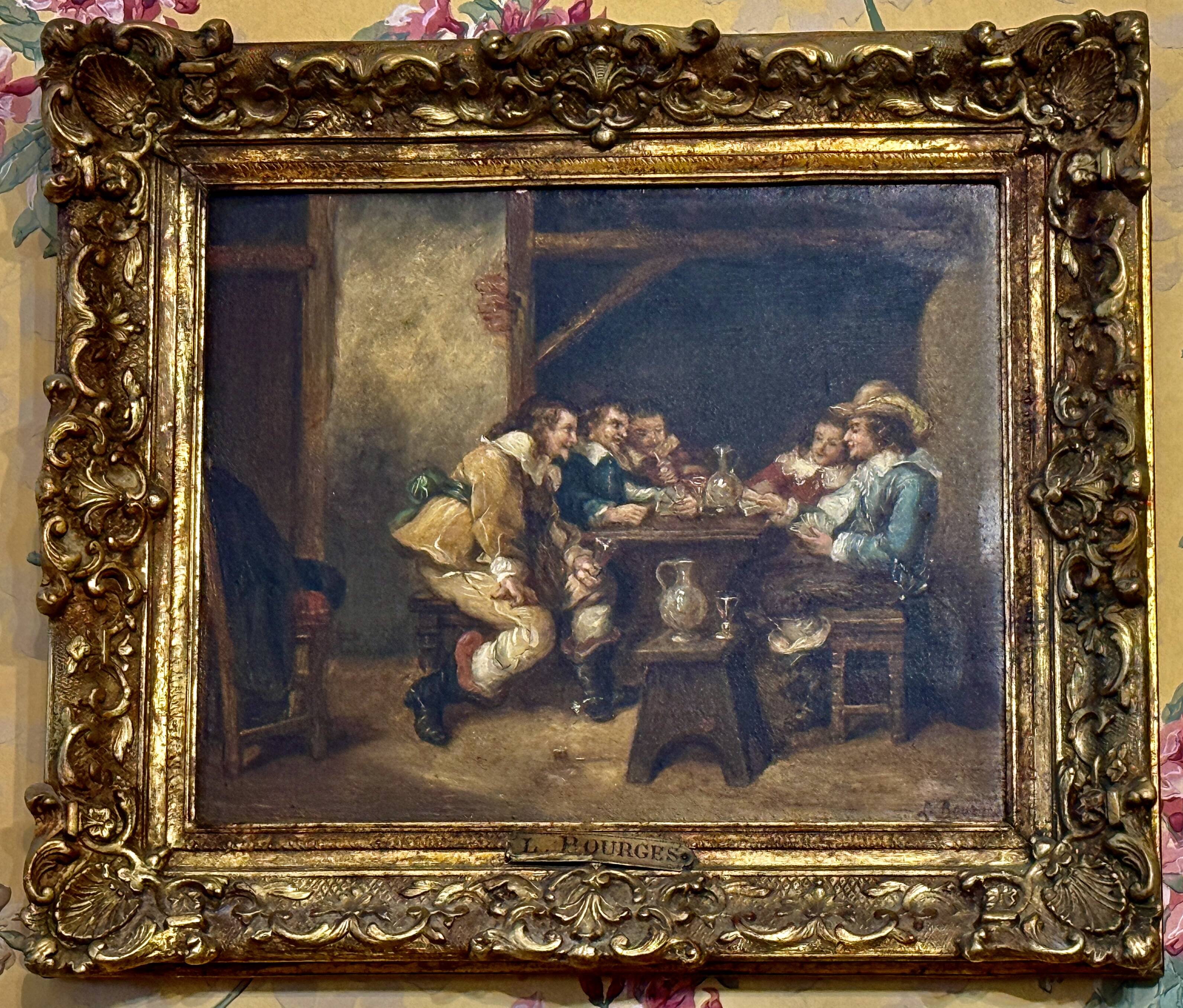 Léonide bourges the tavern oil on panel