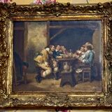 Léonide bourges the tavern oil on panel