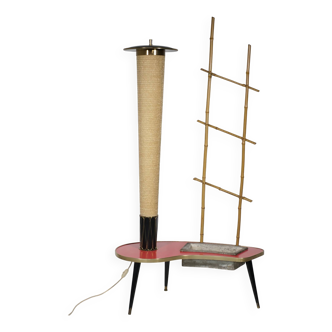 Lampe de table sur pied en forme de rein, milieu du siècle, années 1960