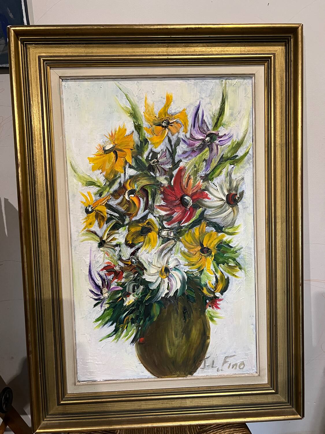 Oil painting Spring flowers