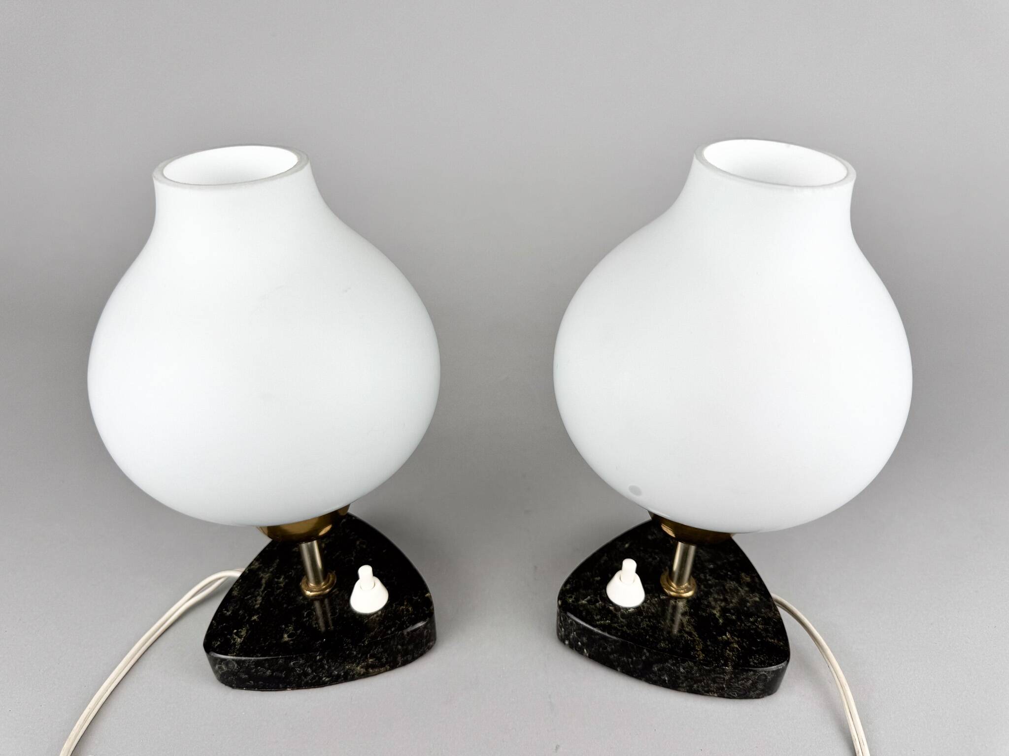 Pair of mid-century table or bedside lamps