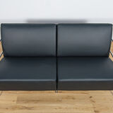 Swedish Leather Sofa and Armchair by Gunilla Allard for Lammhults, 1990s, Set of 2