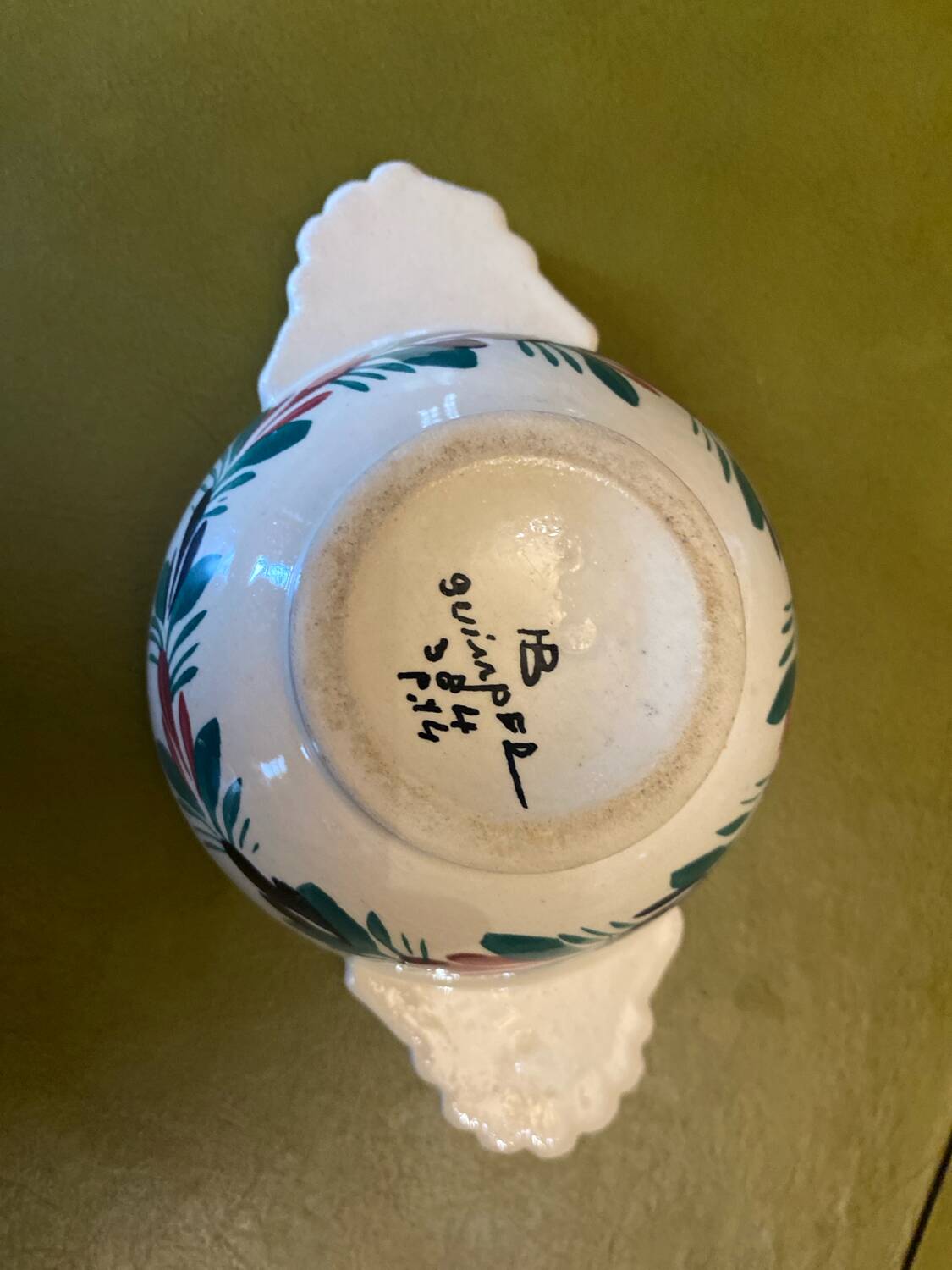 Antique Breton ear bowl