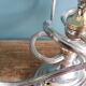 Medusa chandelier in silver and gold metal