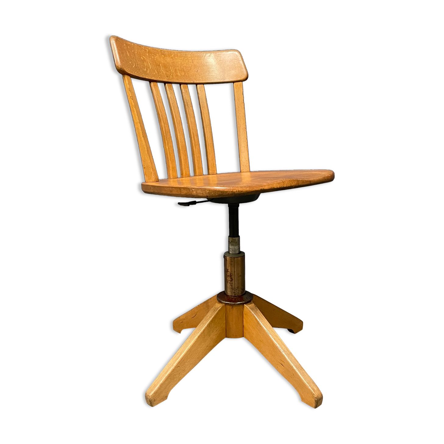 Beechwood Sedus desk chair from the 1950s.