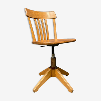Beechwood Sedus desk chair from the 1950s.