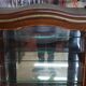 Louis XV style display cabinet in noble wood marquetry