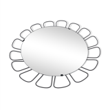 Mirror in a metal frame, 1970s